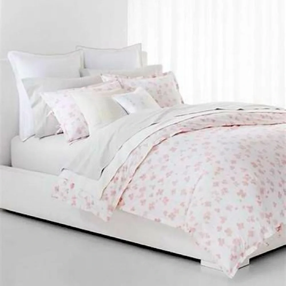 Ralph Lauren Home “Anya” Floral Blush Pink Duvet Bed Cover Set Size King…